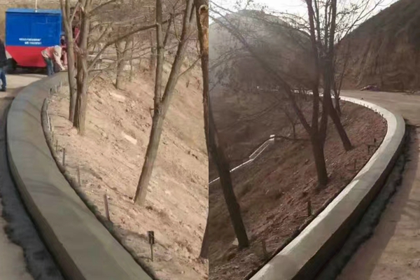 大型滑模機(jī)彎道施工?